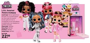 Aanbiedingen L.o.l. surprise! tweens modepop cherry b.b. - LOL Surprise - Geldig van 02/10/2021 tot 05/12/2021 bij Intertoys