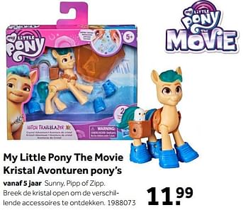 Aanbiedingen My little pony the movie kristal avonturen pony’s - Hasbro - Geldig van 02/10/2021 tot 05/12/2021 bij Intertoys