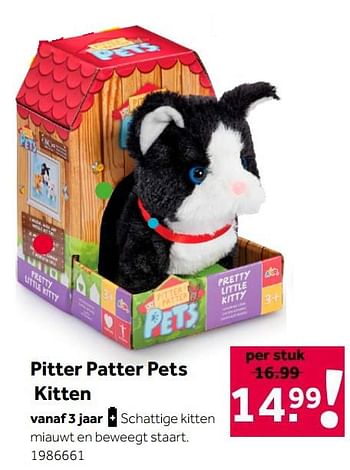 Aanbiedingen Pitter patter pets kitten - Addo - Geldig van 02/10/2021 tot 05/12/2021 bij Intertoys