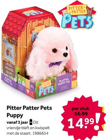 Aanbiedingen Pitter patter pets puppy - Addo - Geldig van 02/10/2021 tot 05/12/2021 bij Intertoys