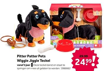 Aanbiedingen Pitter patter pets wiggle jiggle teckel - Addo - Geldig van 02/10/2021 tot 05/12/2021 bij Intertoys