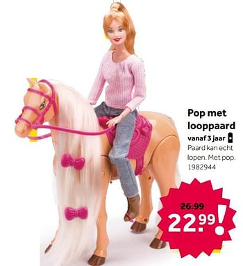 Aanbiedingen Pop met looppaard - Huismerk - Intertoys - Geldig van 02/10/2021 tot 05/12/2021 bij Intertoys