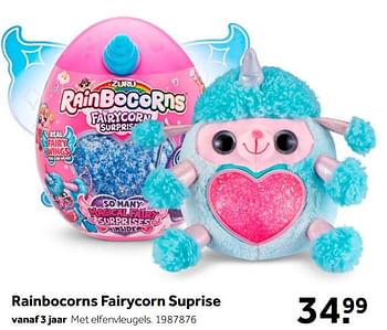 Aanbiedingen Rainbocorns fairycorn suprise - Zuru - Geldig van 02/10/2021 tot 05/12/2021 bij Intertoys