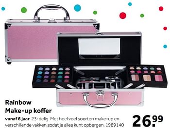 Aanbiedingen Rainbow make-up koffer - Huismerk - Intertoys - Geldig van 02/10/2021 tot 05/12/2021 bij Intertoys