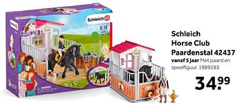 Aanbiedingen Schleich horse club paardenstal 42437 - Schleich - Geldig van 02/10/2021 tot 05/12/2021 bij Intertoys