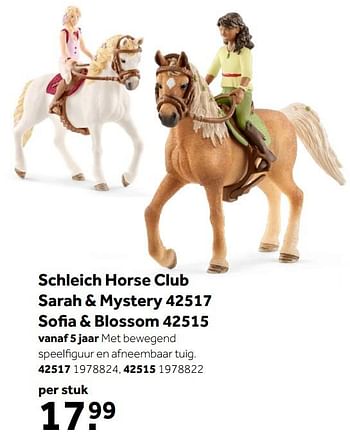 Aanbiedingen Schleich horse club sarah + mystery 42517 - Schleich - Geldig van 02/10/2021 tot 05/12/2021 bij Intertoys