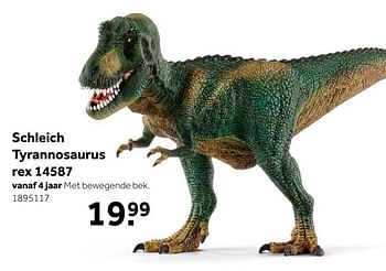 Aanbiedingen Schleich tyrannosaurus rex 14587 - Schleich - Geldig van 02/10/2021 tot 05/12/2021 bij Intertoys