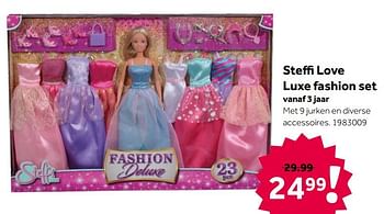 Aanbiedingen Steffi love luxe fashion set - Steffi Love - Geldig van 02/10/2021 tot 05/12/2021 bij Intertoys