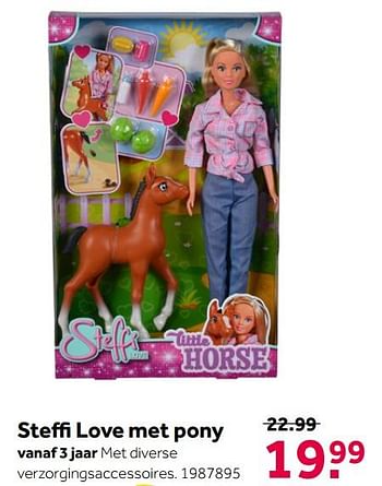 Aanbiedingen Steffi love met pony - Steffi Love - Geldig van 02/10/2021 tot 05/12/2021 bij Intertoys