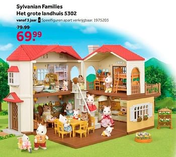 Aanbiedingen Sylvanian families het grote landhuis 5302 - Sylvanian Families - Geldig van 02/10/2021 tot 05/12/2021 bij Intertoys