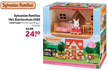 Aanbiedingen Sylvanian families het startershuis 5303 - Sylvanian Families - Geldig van 02/10/2021 tot 05/12/2021 bij Intertoys