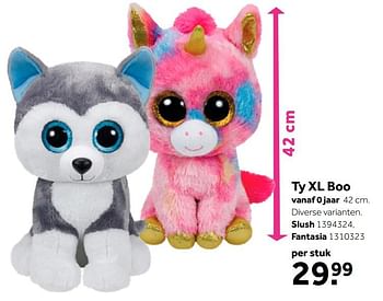 Aanbiedingen Ty xl boo slush - Ty - Geldig van 02/10/2021 tot 05/12/2021 bij Intertoys