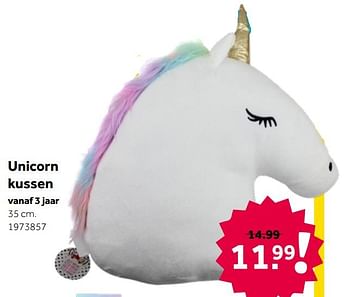 Aanbiedingen Unicorn kussen - Huismerk - Intertoys - Geldig van 02/10/2021 tot 05/12/2021 bij Intertoys