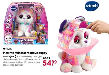 Aanbiedingen Vtech maxime mijn interactieve puppy - Vtech - Geldig van 02/10/2021 tot 05/12/2021 bij Intertoys