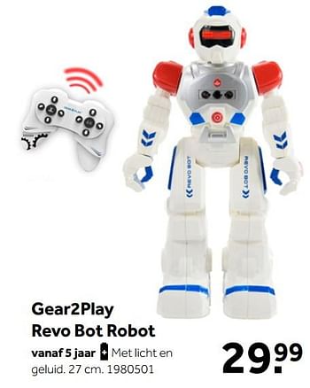 Aanbiedingen Gear2play revo bot robot - Gear2Play - Geldig van 02/10/2021 tot 05/12/2021 bij Intertoys