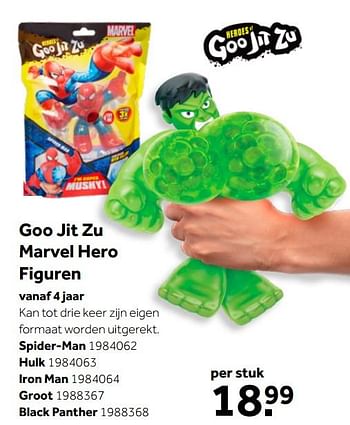 Aanbiedingen Goo jit zu marvel hero figuren - Marvel - Geldig van 02/10/2021 tot 05/12/2021 bij Intertoys