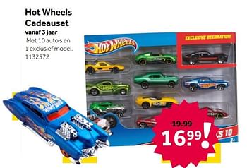 Aanbiedingen Hot wheels cadeauset - Hot Wheels - Geldig van 02/10/2021 tot 05/12/2021 bij Intertoys