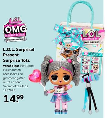 Aanbiedingen L.o.l. surprise! present surprise tots - LOL Surprise - Geldig van 02/10/2021 tot 05/12/2021 bij Intertoys