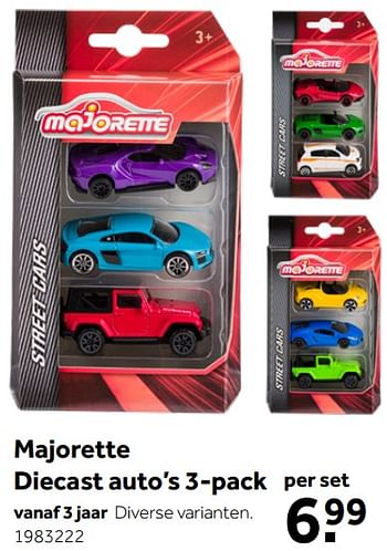 Aanbiedingen Majorette diecast auto’s - Marjorette - Geldig van 02/10/2021 tot 05/12/2021 bij Intertoys