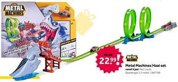 Aanbiedingen Metal machines haai set - Zuru - Geldig van 02/10/2021 tot 05/12/2021 bij Intertoys