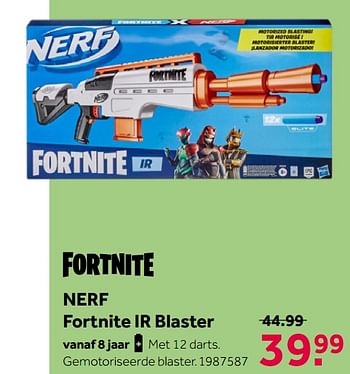 Aanbiedingen Nerf fortnite ir blaster - Hasbro - Geldig van 02/10/2021 tot 05/12/2021 bij Intertoys