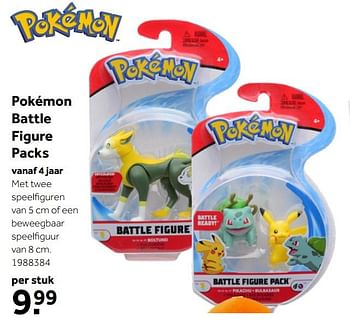 Aanbiedingen Pokémon battle figure packs - Pokemon - Geldig van 02/10/2021 tot 05/12/2021 bij Intertoys