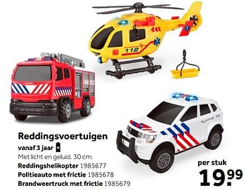 Aanbiedingen Reddingsvoertuigen reddingshelikopter - Huismerk - Intertoys - Geldig van 02/10/2021 tot 05/12/2021 bij Intertoys