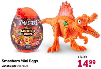 Aanbiedingen Smashers mini eggs - Zuru - Geldig van 02/10/2021 tot 05/12/2021 bij Intertoys