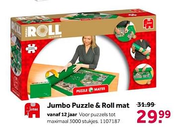 Aanbiedingen Jumbo puzzle + roll mat - Jumbo - Geldig van 02/10/2021 tot 05/12/2021 bij Intertoys