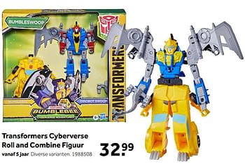 Aanbiedingen Transformers cyberverse roll and combine figuur - Hasbro - Geldig van 02/10/2021 tot 05/12/2021 bij Intertoys