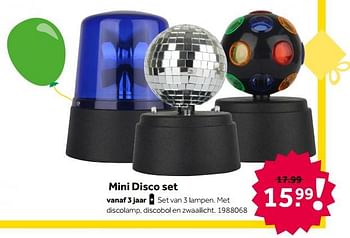 Aanbiedingen Mini disco set - Huismerk - Intertoys - Geldig van 02/10/2021 tot 05/12/2021 bij Intertoys