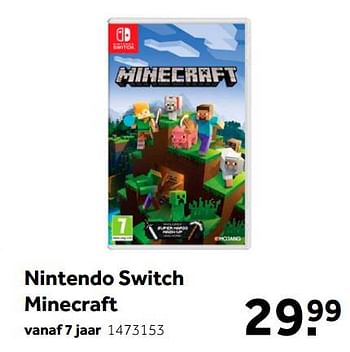 Aanbiedingen Nintendo switch minecraft - Mojang - Geldig van 02/10/2021 tot 05/12/2021 bij Intertoys