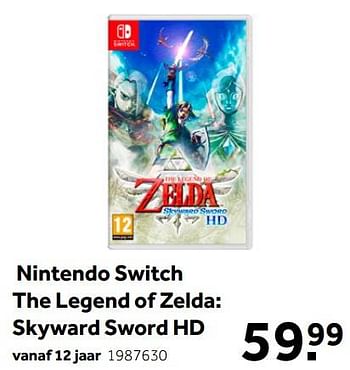 Aanbiedingen Nintendo switch the legend of zelda skyward sword hd - Nintendo - Geldig van 02/10/2021 tot 05/12/2021 bij Intertoys