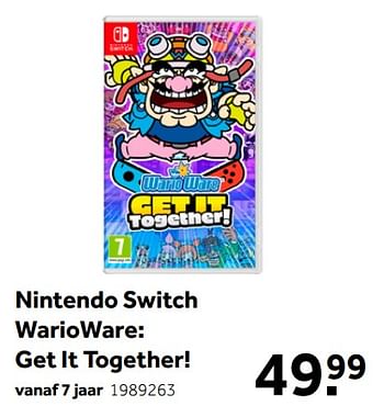 Aanbiedingen Nintendo switch warioware get it together! - Nintendo - Geldig van 02/10/2021 tot 05/12/2021 bij Intertoys