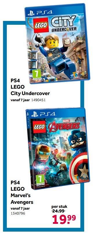 Aanbiedingen Ps4 lego city undercover - Warner Brothers Interactive Entertainment - Geldig van 02/10/2021 tot 05/12/2021 bij Intertoys