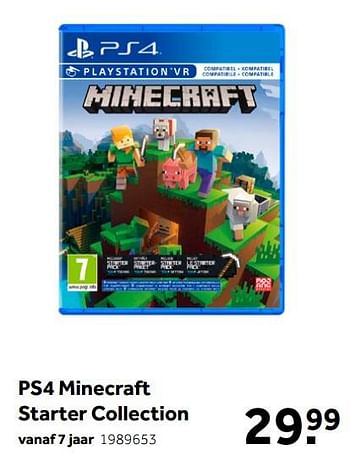 Aanbiedingen Ps4 minecraft starter collection - Mojang - Geldig van 02/10/2021 tot 05/12/2021 bij Intertoys