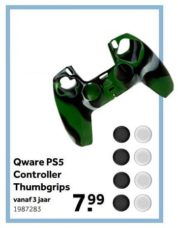 Aanbiedingen Qware ps5 controller thumbgrips - Qware - Geldig van 02/10/2021 tot 05/12/2021 bij Intertoys