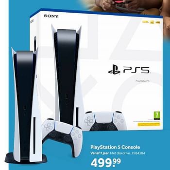 Aanbiedingen Sony playstation 5 console - Sony - Geldig van 02/10/2021 tot 05/12/2021 bij Intertoys