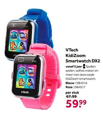 Vtech smartwatch dx2 blauw bij Intertoys