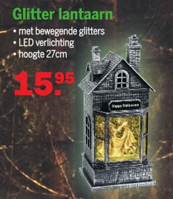 Aanbiedingen Glitter lantaarn - Huismerk - Van Cranenbroek - Geldig van 27/09/2021 tot 16/10/2021 bij Van Cranenbroek