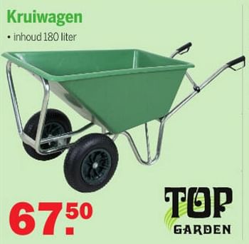 Aanbiedingen Kruiwagen - Top Garden - Geldig van 27/09/2021 tot 16/10/2021 bij Van Cranenbroek