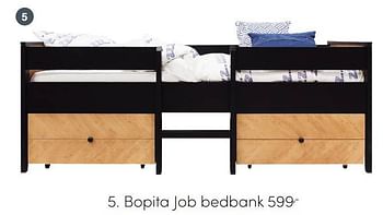 Aanbiedingen Bopita job bedbank - Bopita - Geldig van 10/10/2021 tot 16/10/2021 bij Baby & Tiener Megastore
