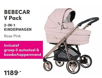 Aanbiedingen Bebecar v pack 2-in-1 kinderwagen - Bebecar - Geldig van 10/10/2021 tot 16/10/2021 bij Baby & Tiener Megastore