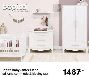 Aanbiedingen Bopita babykamer elena - Bopita - Geldig van 10/10/2021 tot 16/10/2021 bij Baby & Tiener Megastore