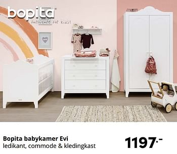 Aanbiedingen Bopita babykamer evi - Bopita - Geldig van 10/10/2021 tot 16/10/2021 bij Baby & Tiener Megastore