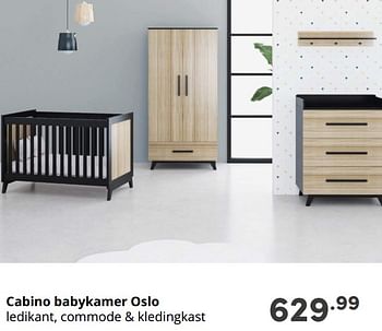 Aanbiedingen Cabino babykamer oslo - Cabino - Geldig van 10/10/2021 tot 16/10/2021 bij Baby & Tiener Megastore