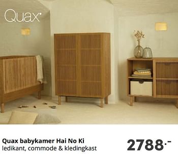 Aanbiedingen Quax babykamer hai no ki - Quax - Geldig van 10/10/2021 tot 16/10/2021 bij Baby & Tiener Megastore