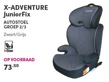 Aanbiedingen X-adventure juniorfix autostoel - Xadventure - Geldig van 10/10/2021 tot 16/10/2021 bij Baby & Tiener Megastore