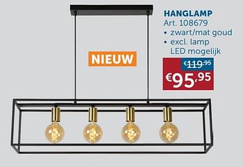 Aanbiedingen Hanglamp - Geldig van 19/10/2021 tot 15/11/2021 bij Zelfbouwmarkt