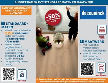 Aanbiedingen Standaardmaten -50% reeds verrekend in prijs - Geldig van 19/10/2021 tot 15/11/2021 bij Zelfbouwmarkt
